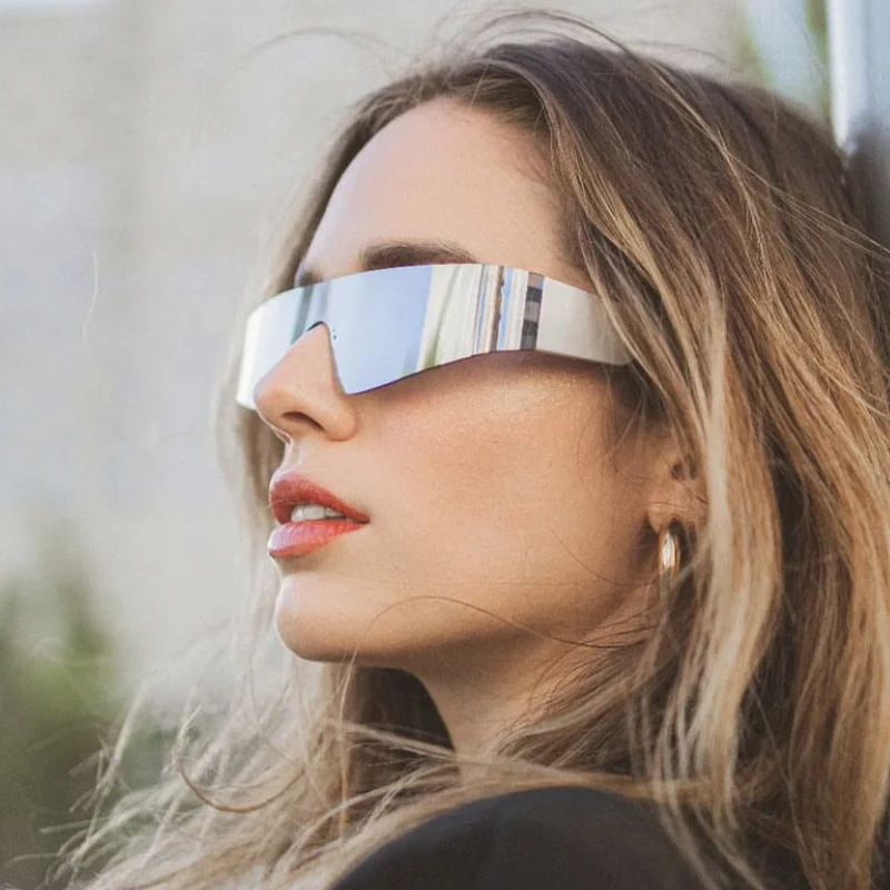 Sunglasses Men Rimless Punk Multicolor UV400 Sun Glasses