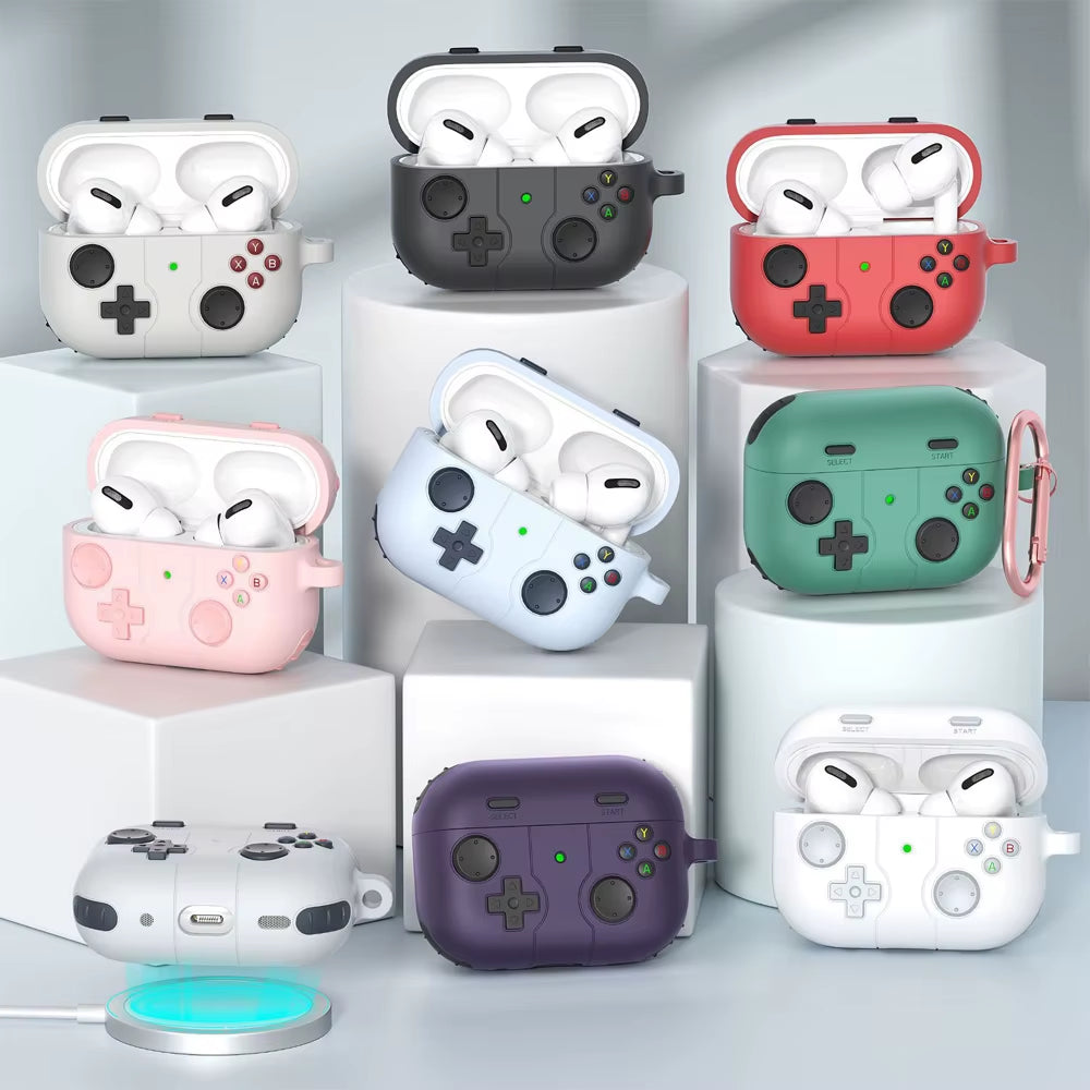 2025 New Cases for Airpods Pro 2 3D Gamepad Gameboy Earphone Accessories Soft Protector Cases Cover for Airpods 1/2/3