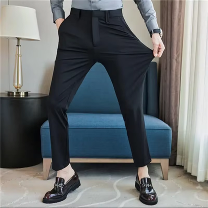 Men's Breathable Solid Casual Dress Pants