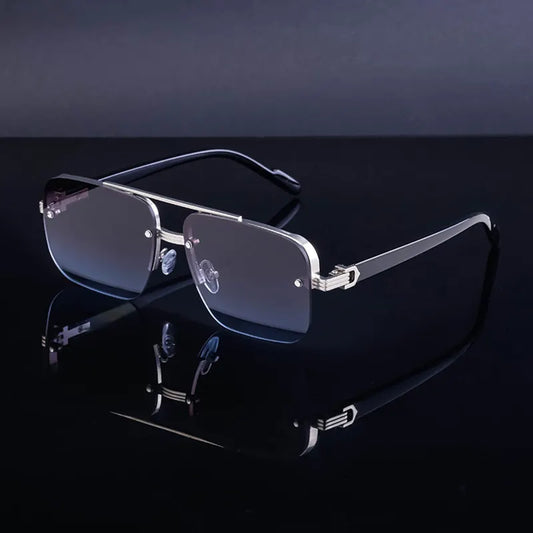 Double Rim Metal Glasses Summer Sunglasses for Men
