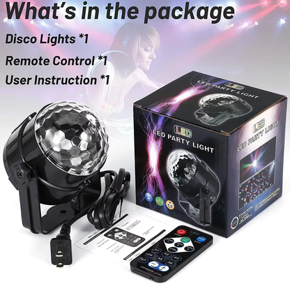 LED Crystal Color Magic Ball Light