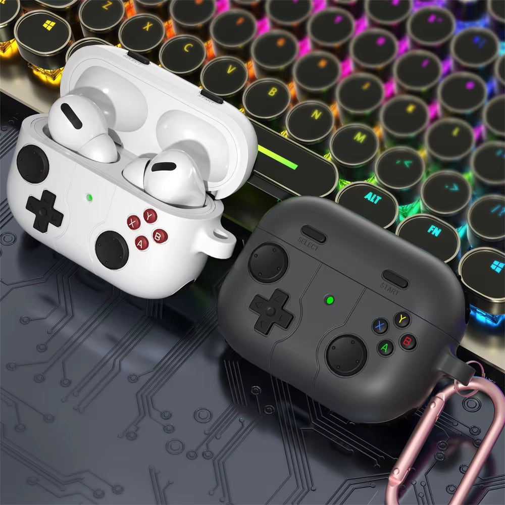 2025 New Cases for Airpods Pro 2 3D Gamepad Gameboy Earphone Accessories Soft Protector Cases Cover for Airpods 1/2/3